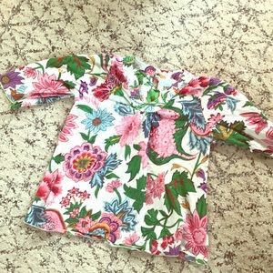Peek Girls flowered shirt XXL 12